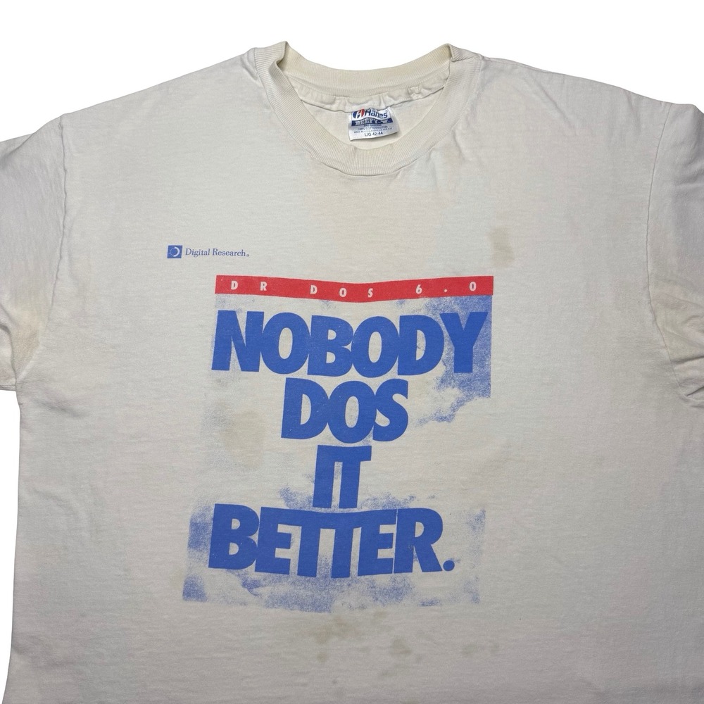 Vintage 90s DOS‎ promo shirt
